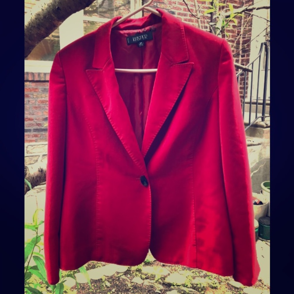 Red blazer